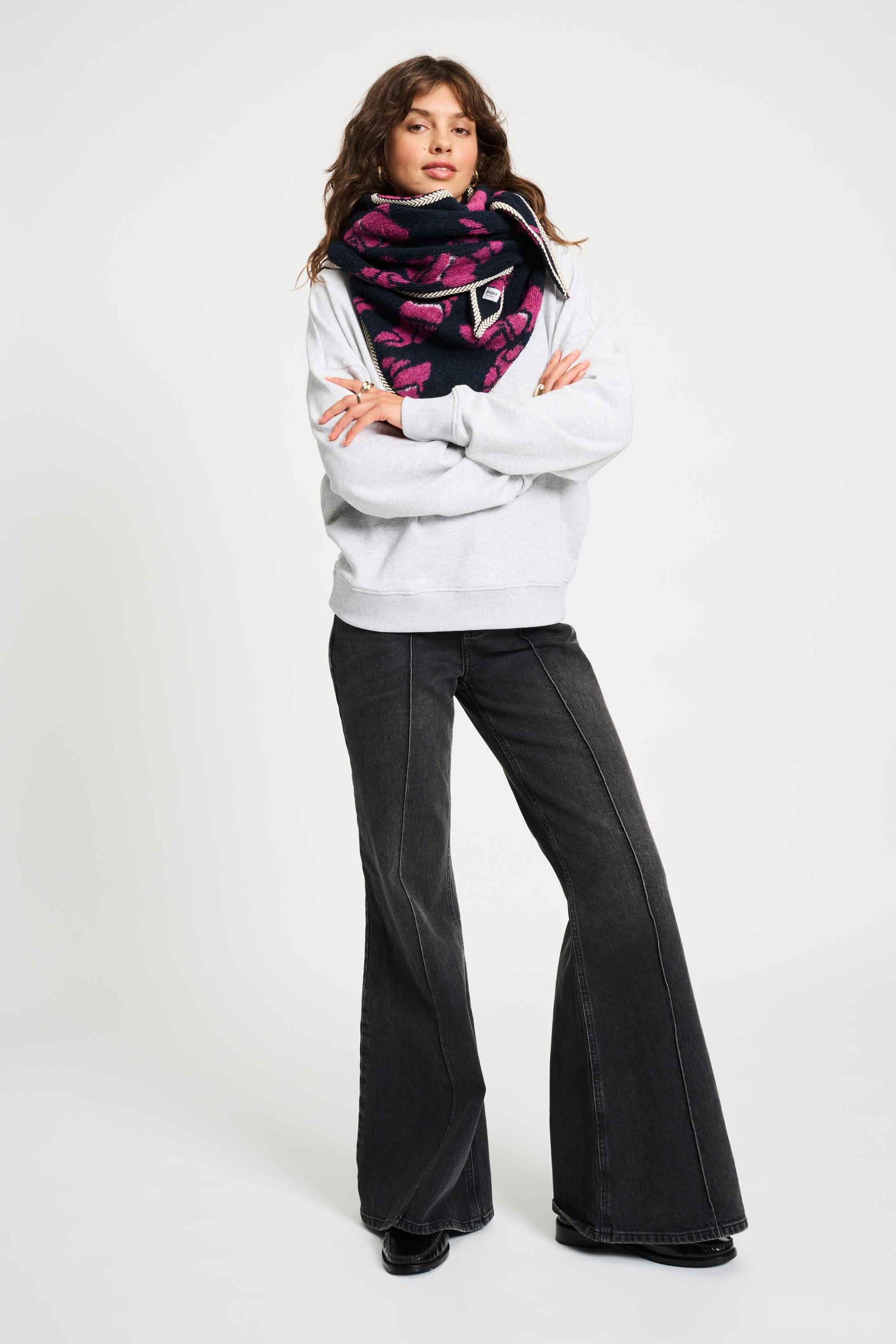 POM Amsterdam Shawls Blue / OS ECHARPE - Les Croissaints