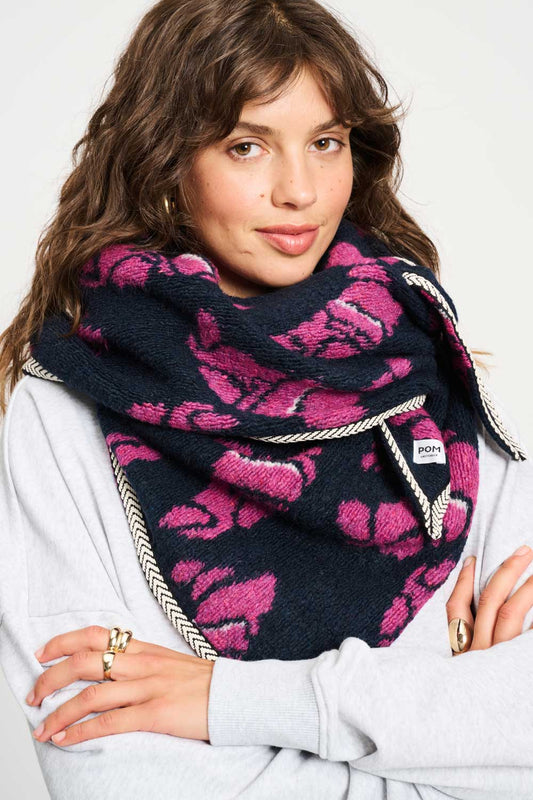 POM Amsterdam Shawls Blue / OS ECHARPE - Les Croissaints