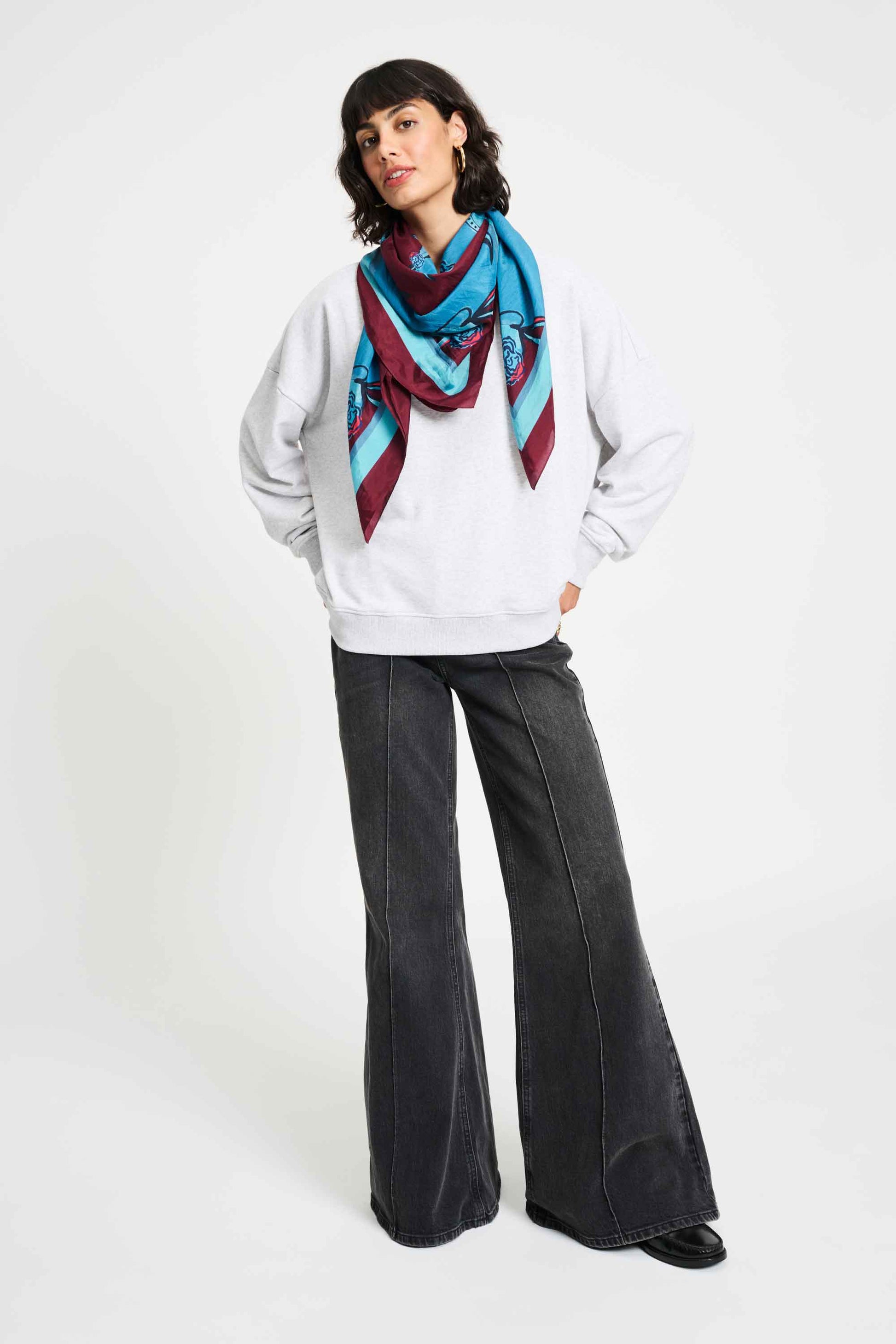 POM Amsterdam Shawls Blue / OS ECHARPE - Mystic Dinner