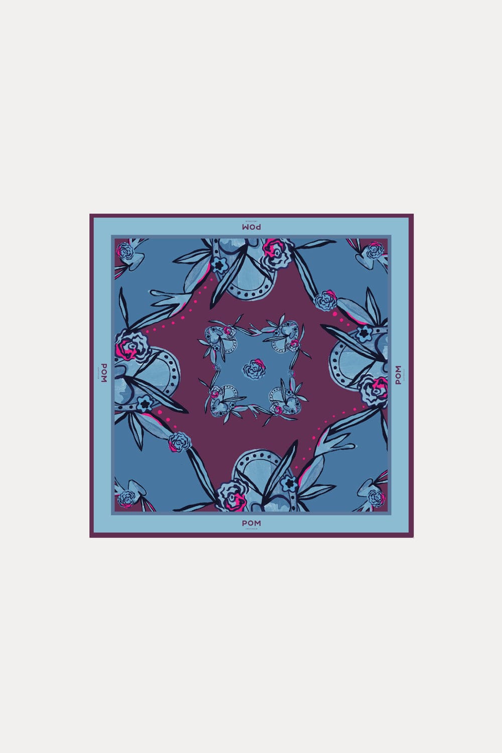 POM Amsterdam Shawls Blue / OS ECHARPE - Mystic Dinner Small