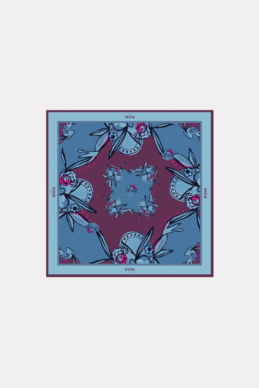 POM Amsterdam Shawls Blue / OS ECHARPE - Mystic Dinner Small