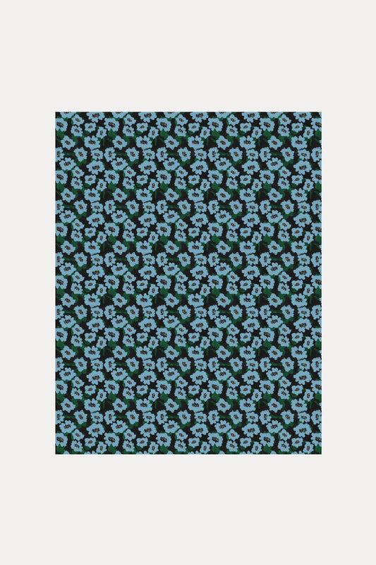 POM Amsterdam Shawls Blue / OS ECHARPE - Wild Flowers Blue