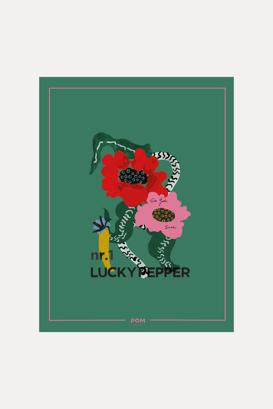 POM Amsterdam Shawls Green / OS ECHARPE - Lucky Pepper