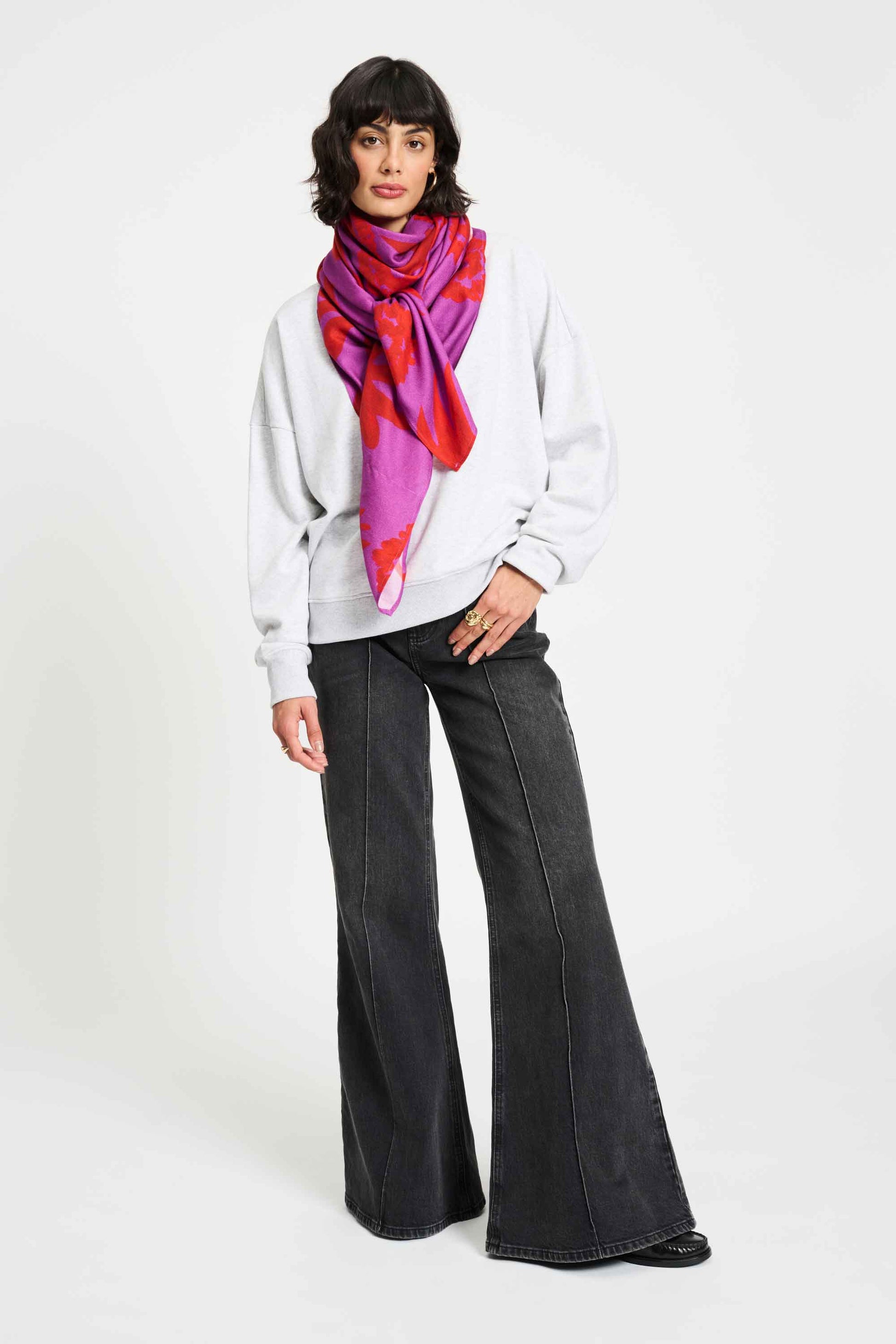 POM Amsterdam Shawls Pink / OS ECHARPE - Splashing Fireworks