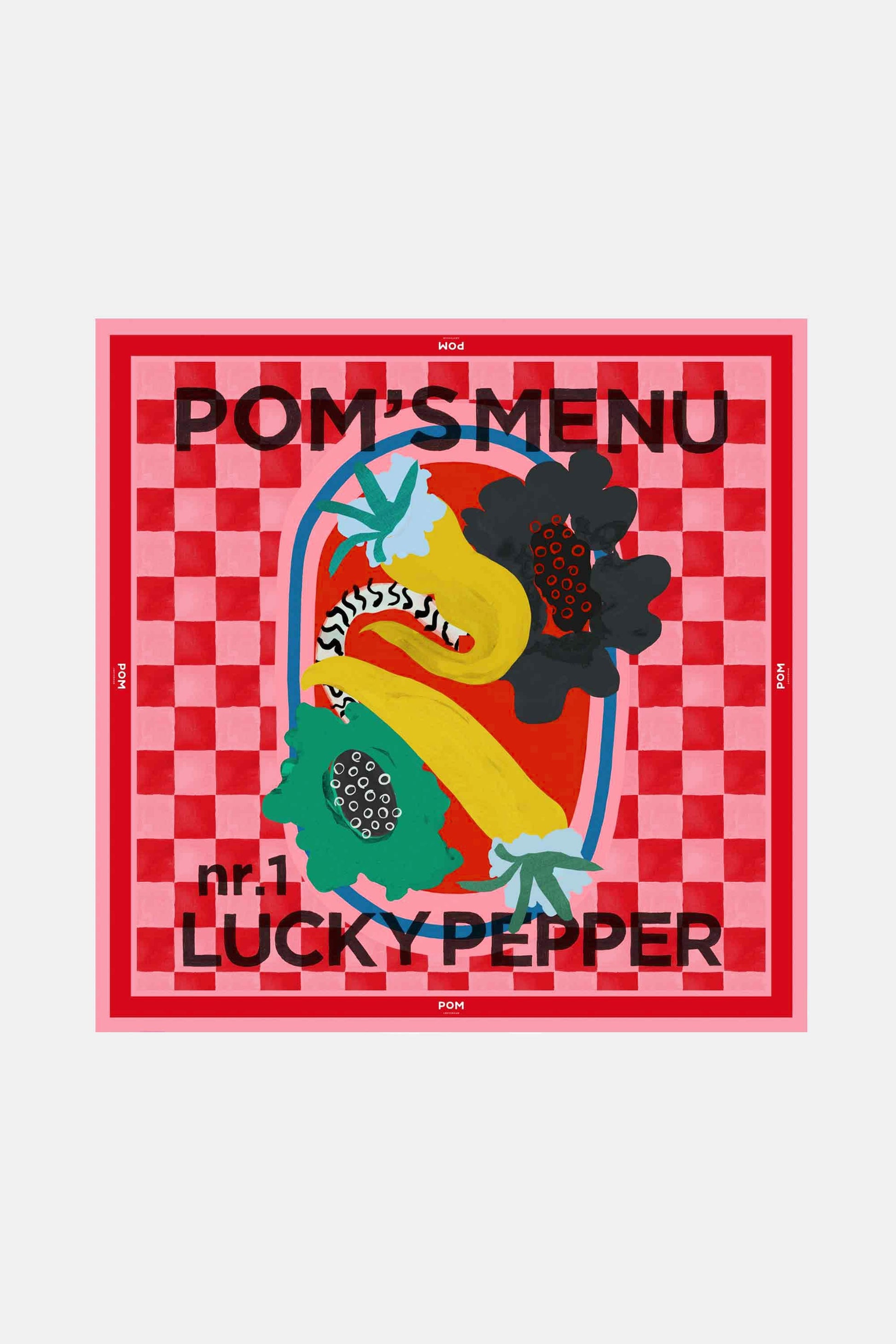POM Amsterdam Shawls Red / OS ECHARPE - POM'S Menu