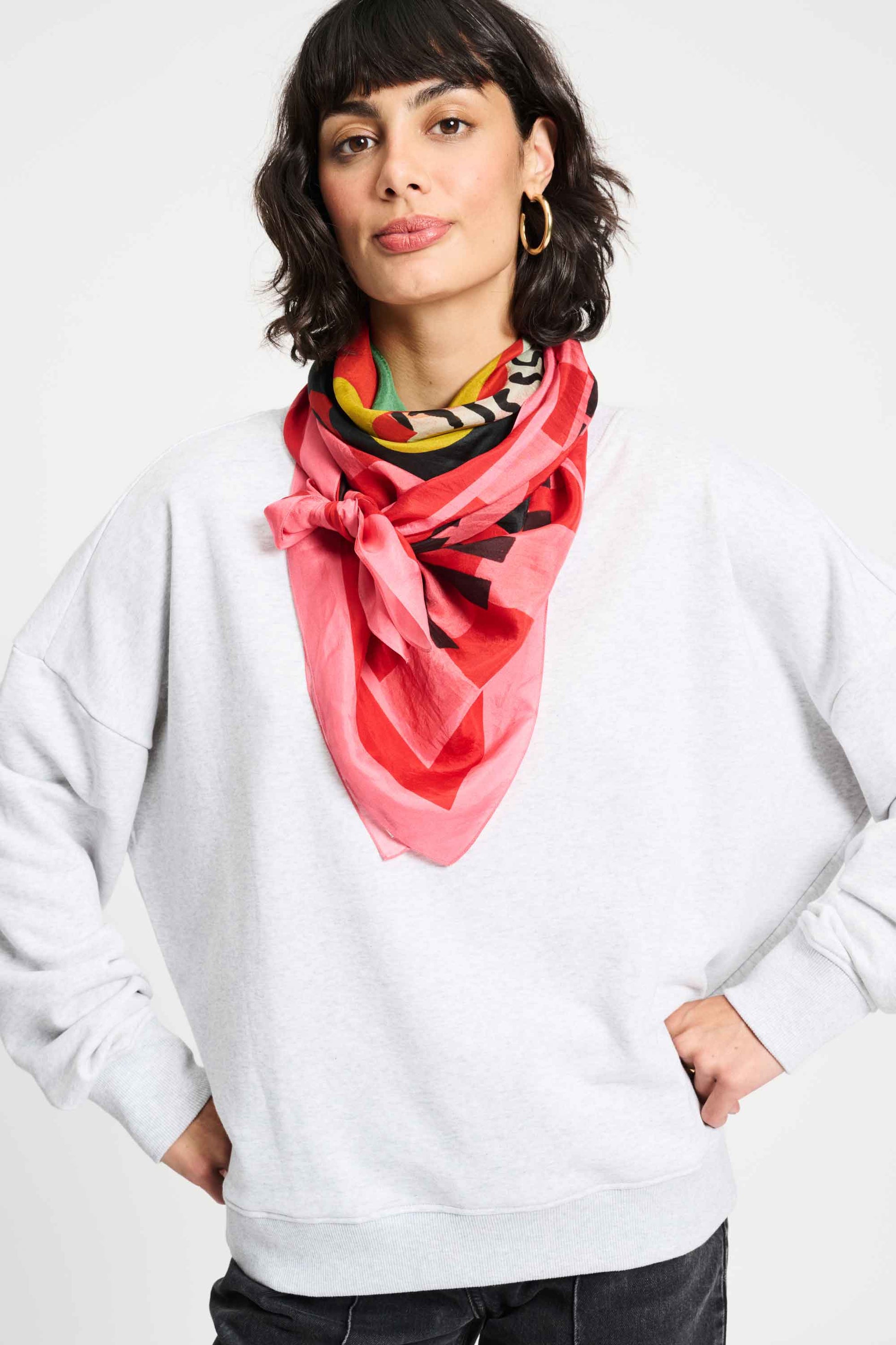 POM Amsterdam Shawls Red / OS ECHARPE - POM'S Menu