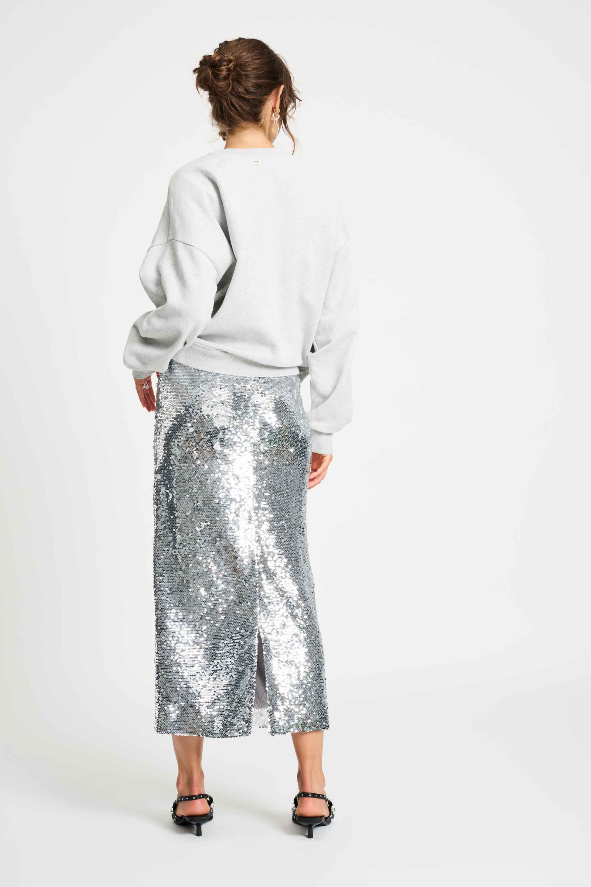 POM Amsterdam Skirts JUPE - Sequins Silver