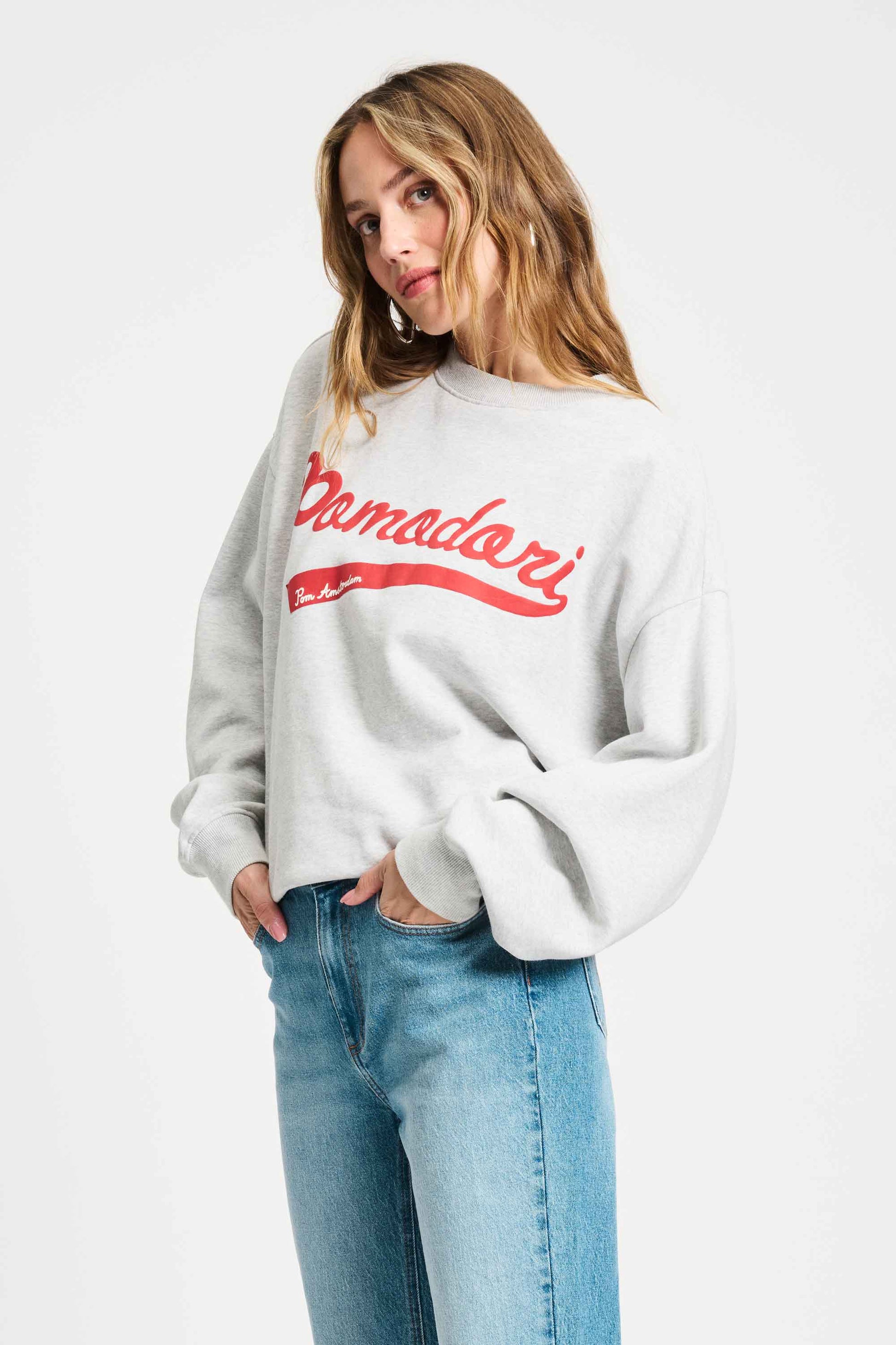 POM Amsterdam Sweaters SWEATER - Pomodori Grey