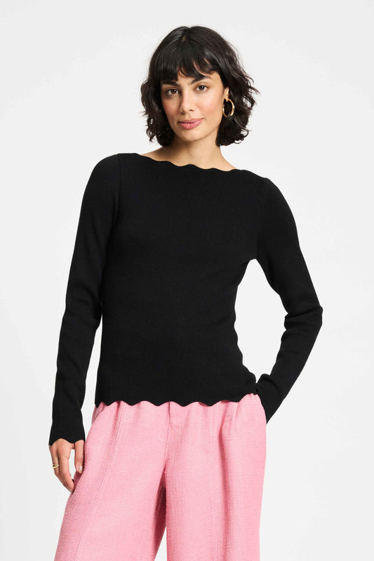 POM Amsterdam Tops Black / 34 TOP - Bodhi Noir