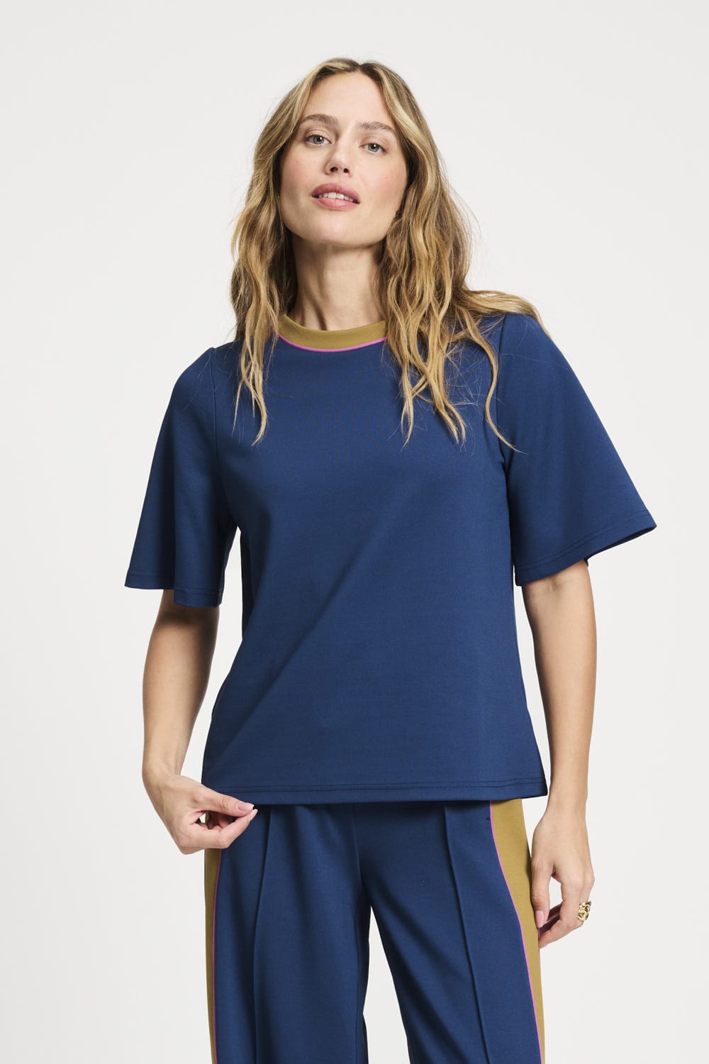 POM Amsterdam Tops Blue / 34 TOP - Rosie Blue