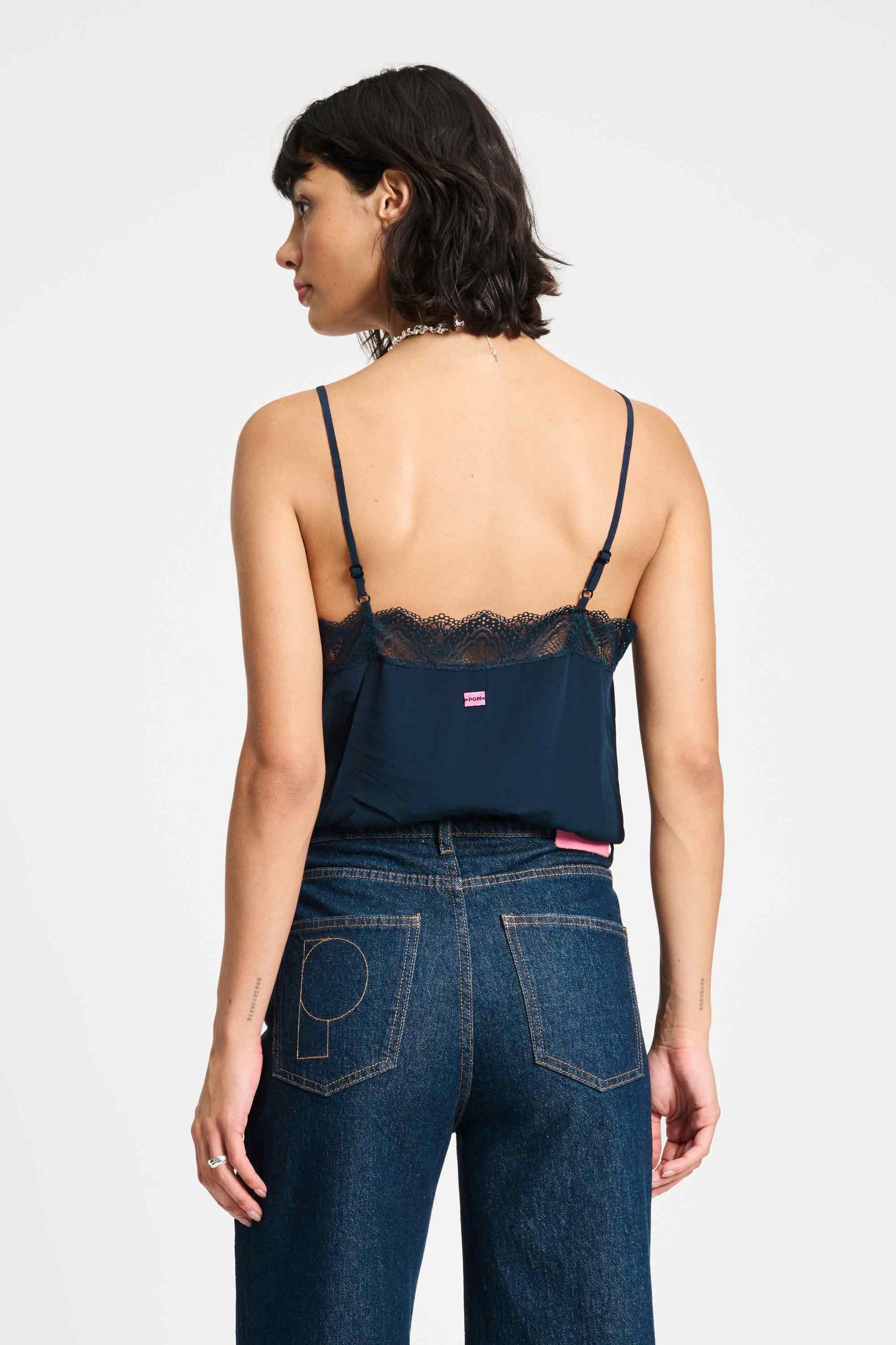 POM Amsterdam Tops TOP - Cami Dark Navy