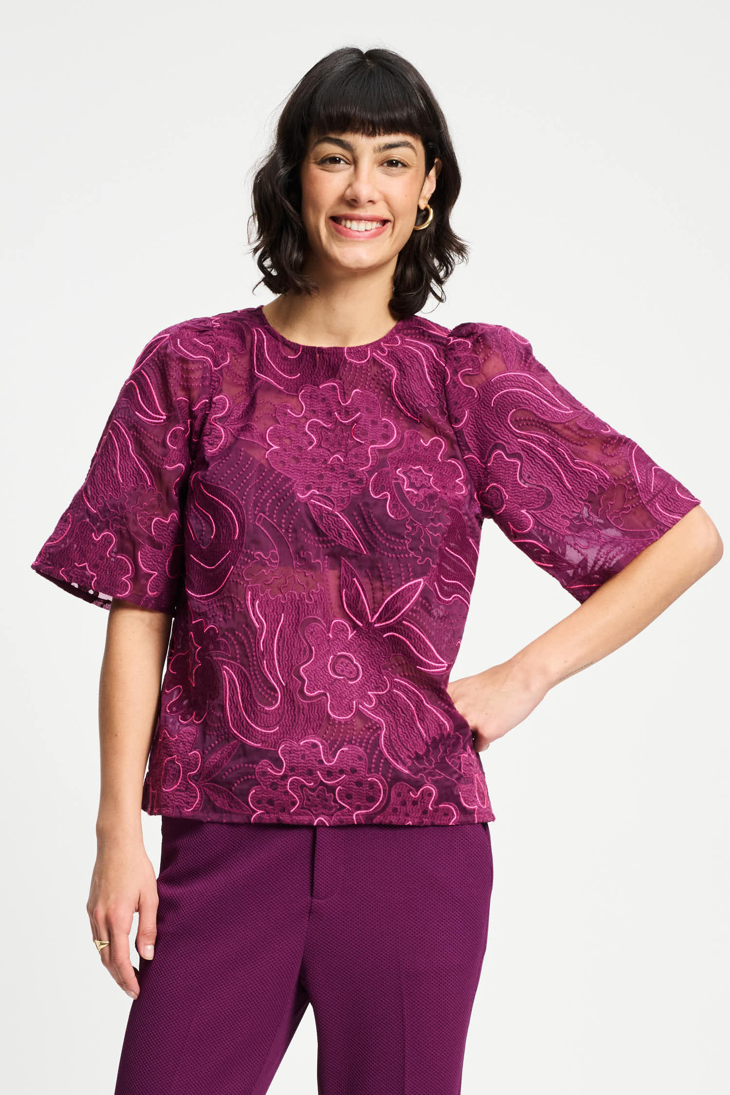POM Amsterdam Tops TOP - Dashing Plum