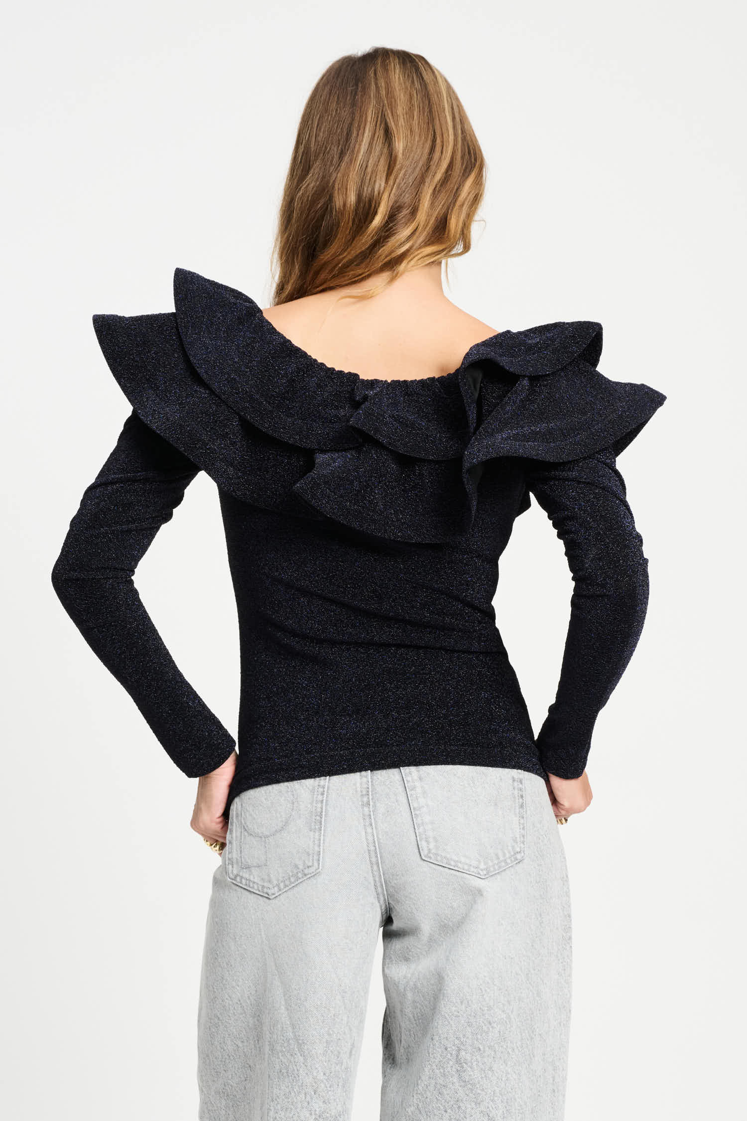 POM Amsterdam Tops TOP - Glitter Noir