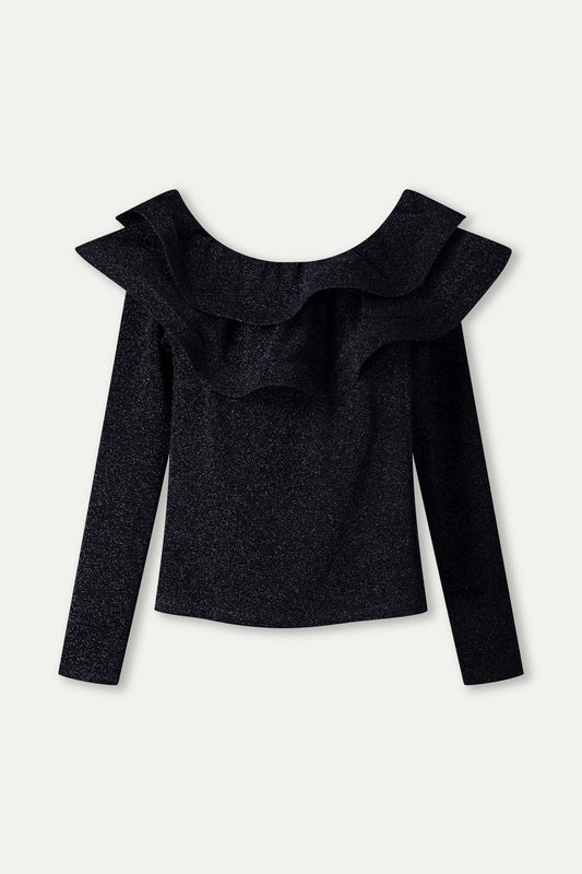 POM Amsterdam Tops TOP - Glitter Noir