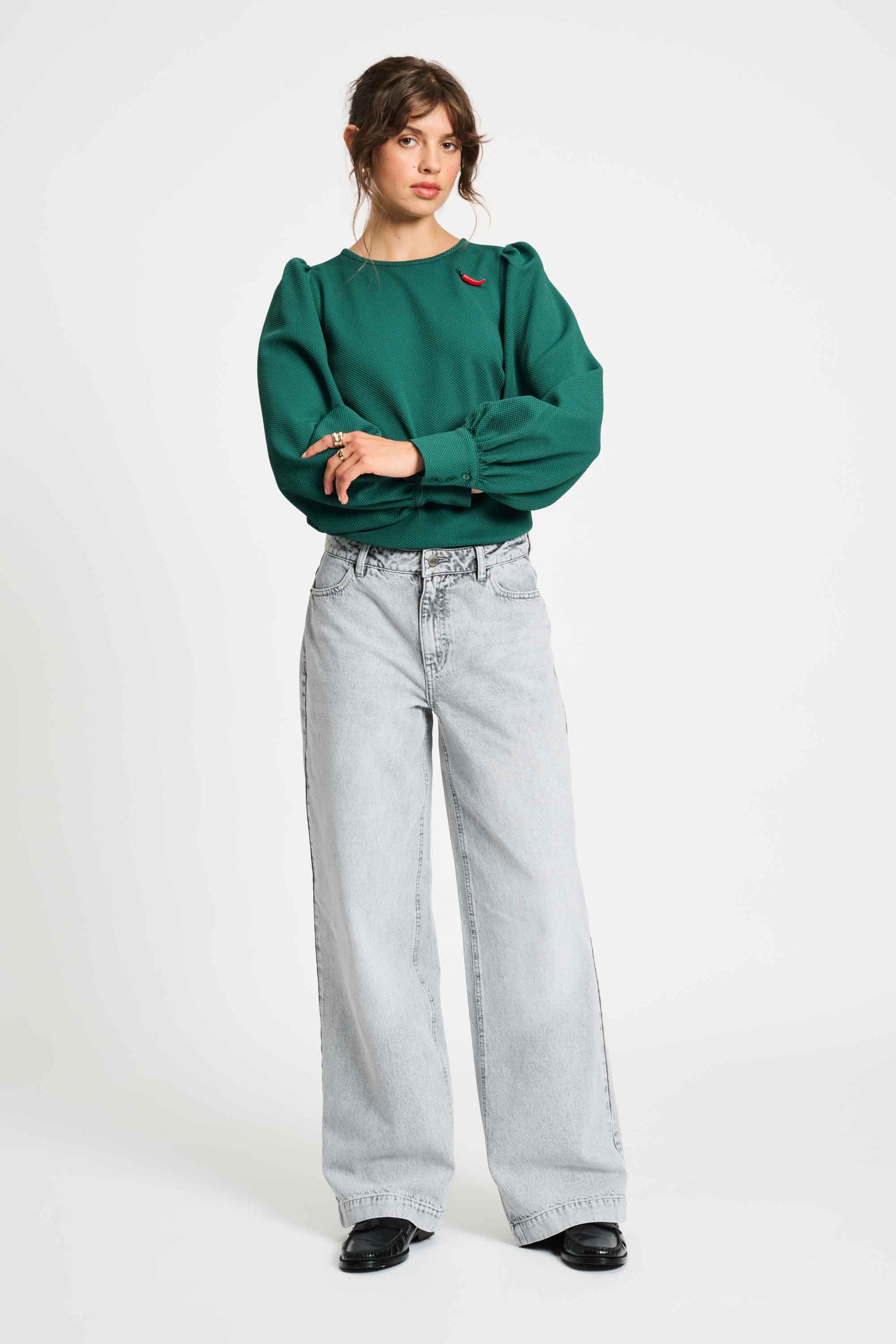 POM Amsterdam Tops TOP - Kae Pine Green