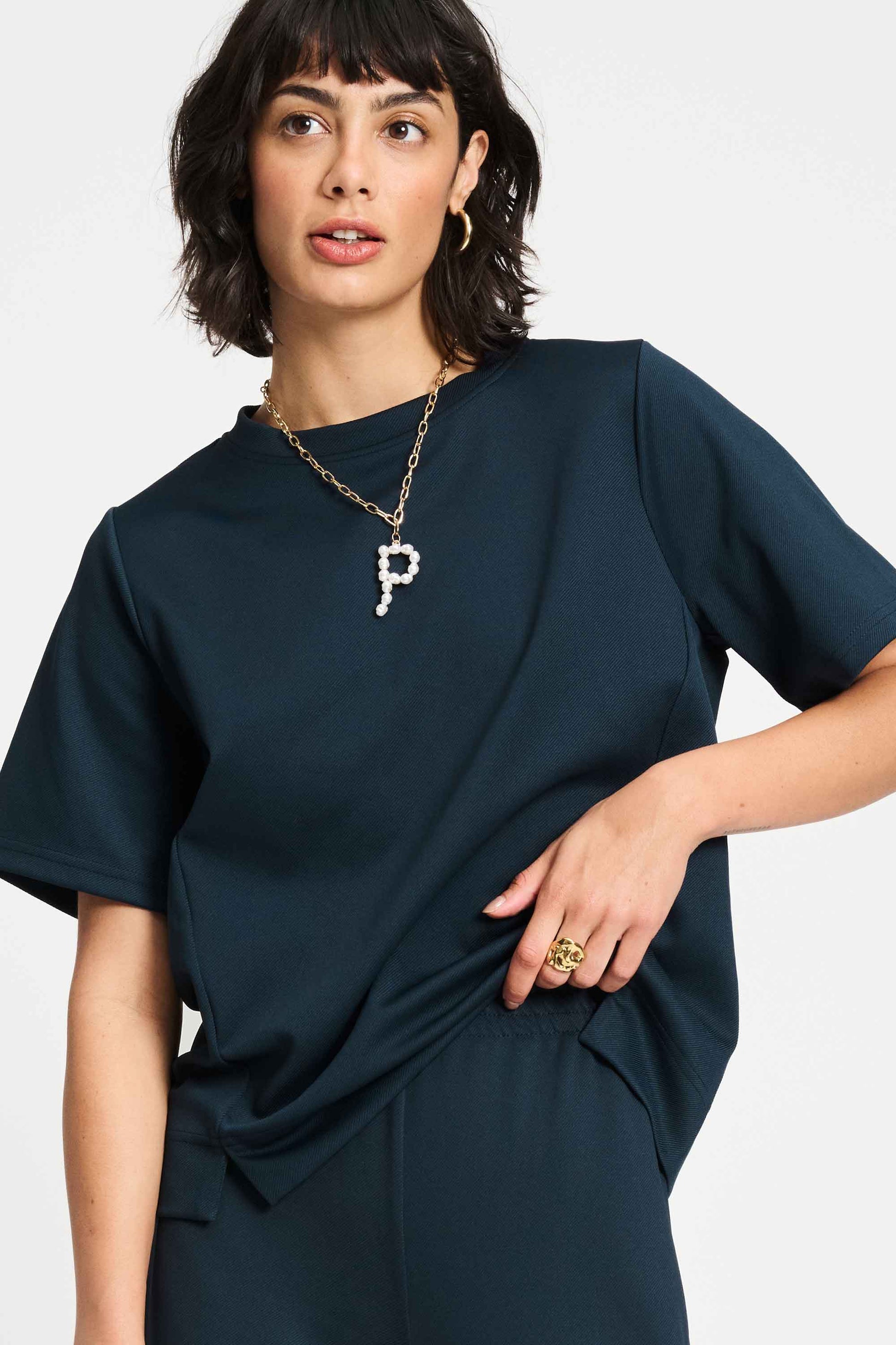 POM Amsterdam Tops TOP - Nina Dark Navy