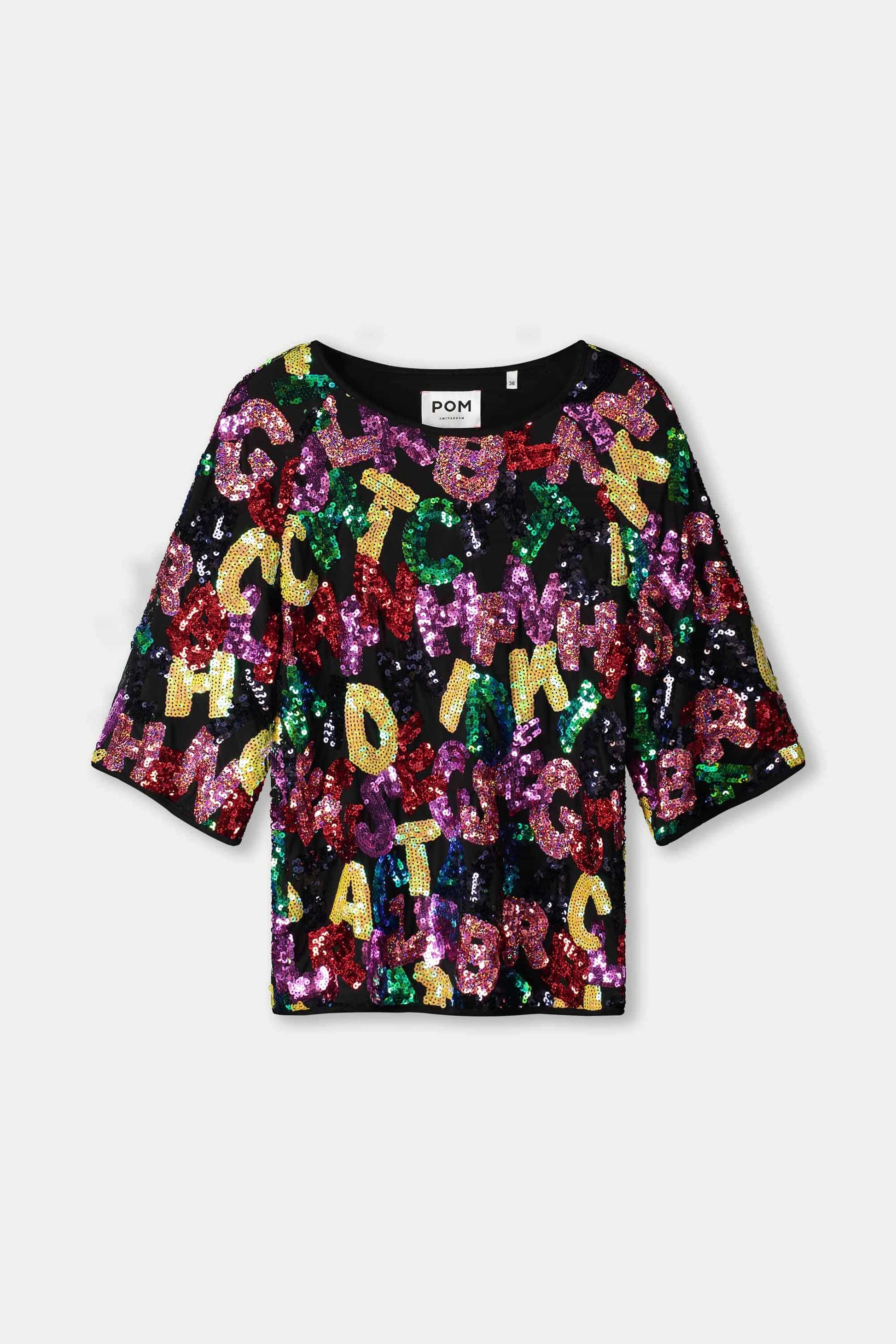 POM Amsterdam Tops TOP - Splashing Letters