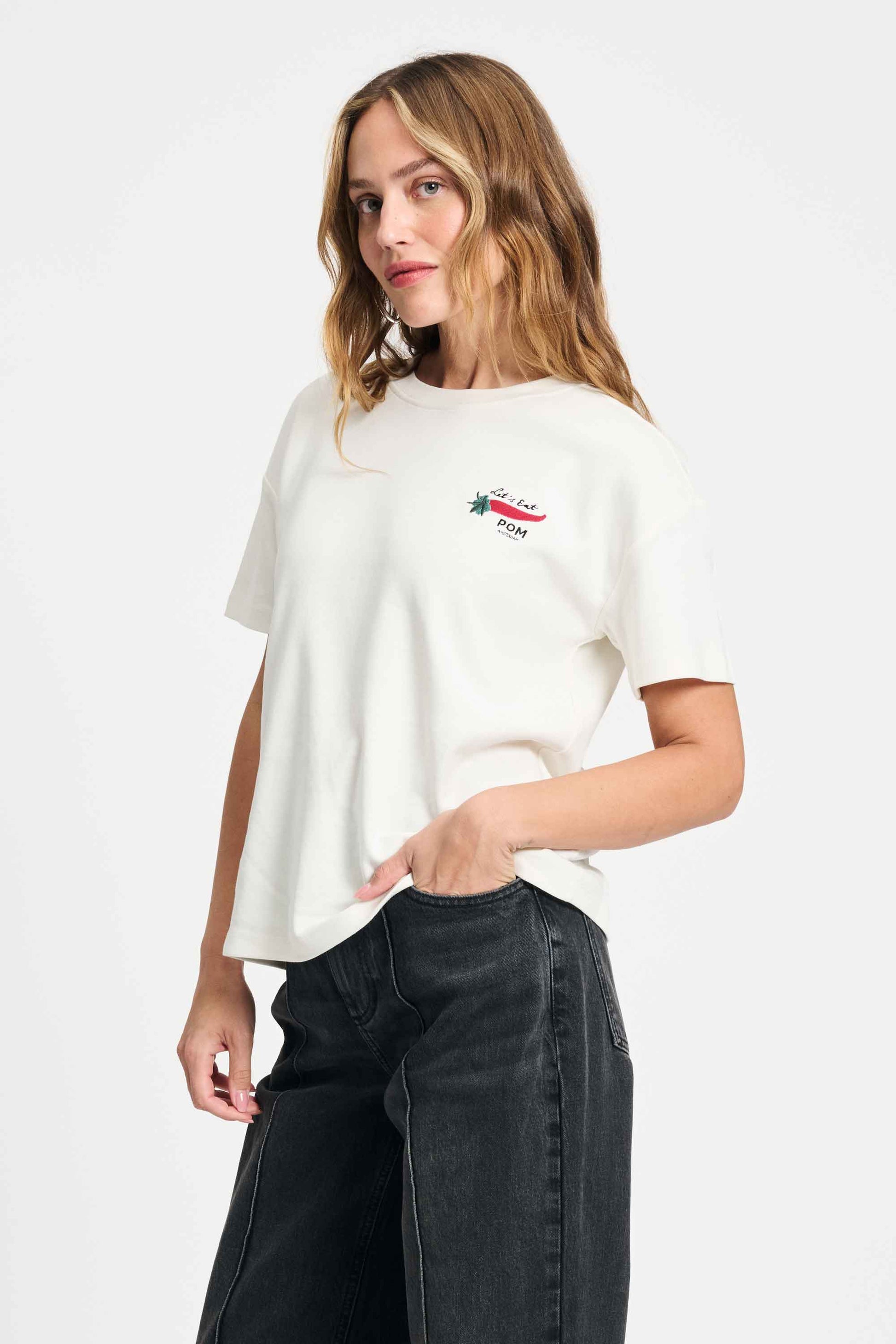 POM Amsterdam Tshirts TSHIRT - Chili Pepper