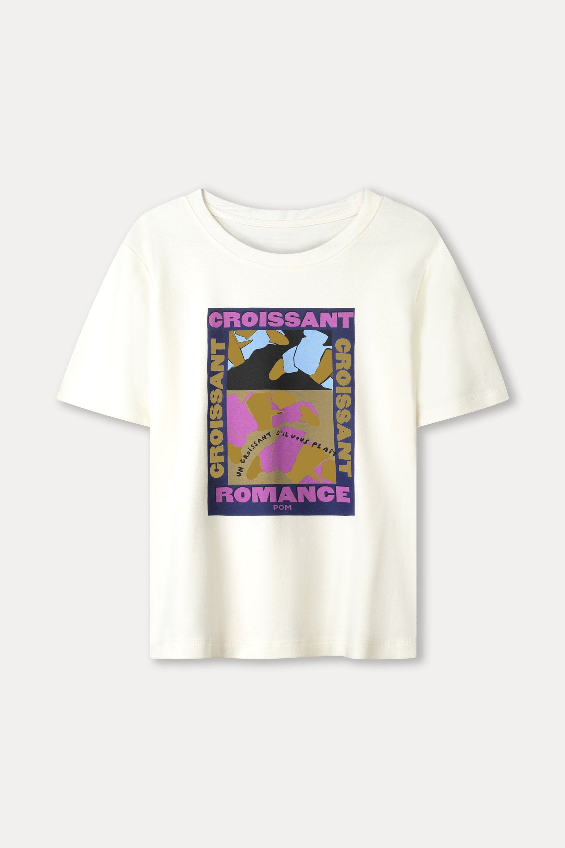 POM Amsterdam Tshirts TSHIRT - Croissant Romance