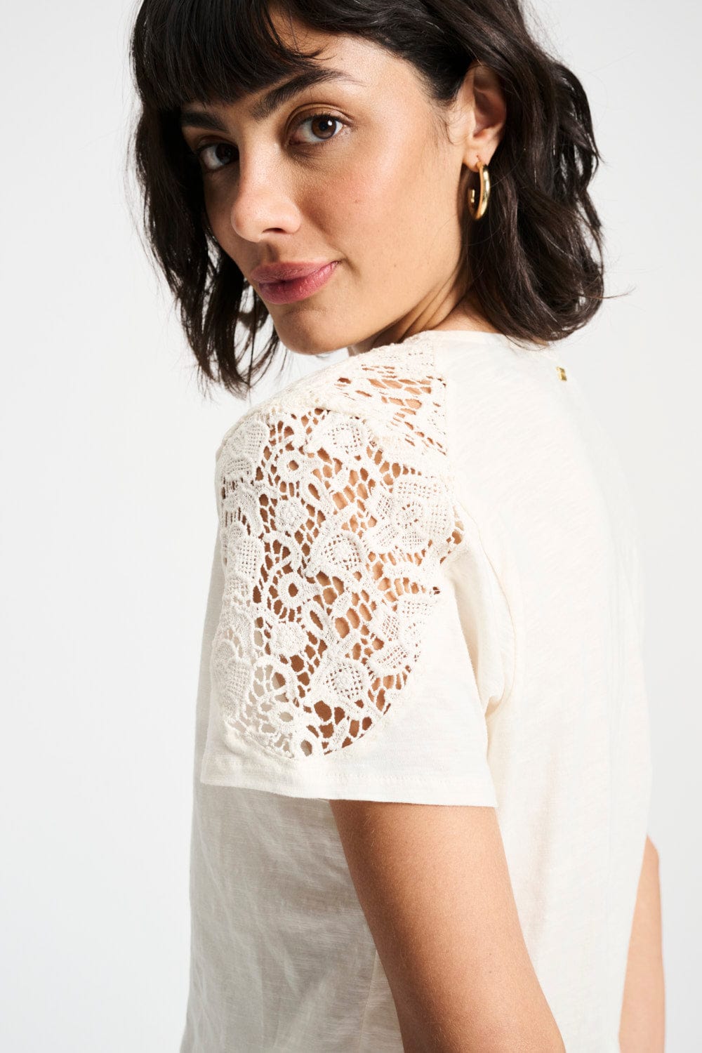 POM Amsterdam Tshirts TSHIRT - Ellen Ecru