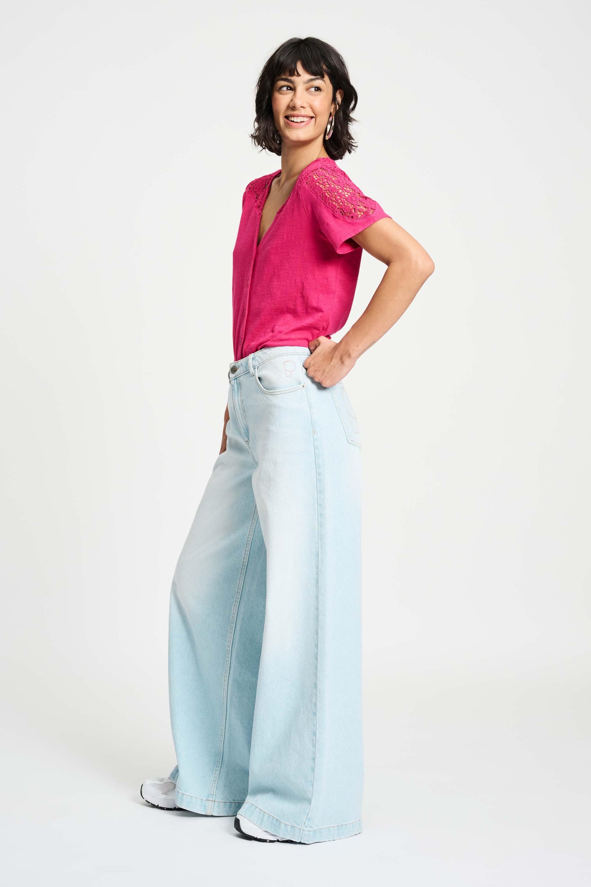 POM Amsterdam Tshirts TSHIRT - Ellen Fuchsia