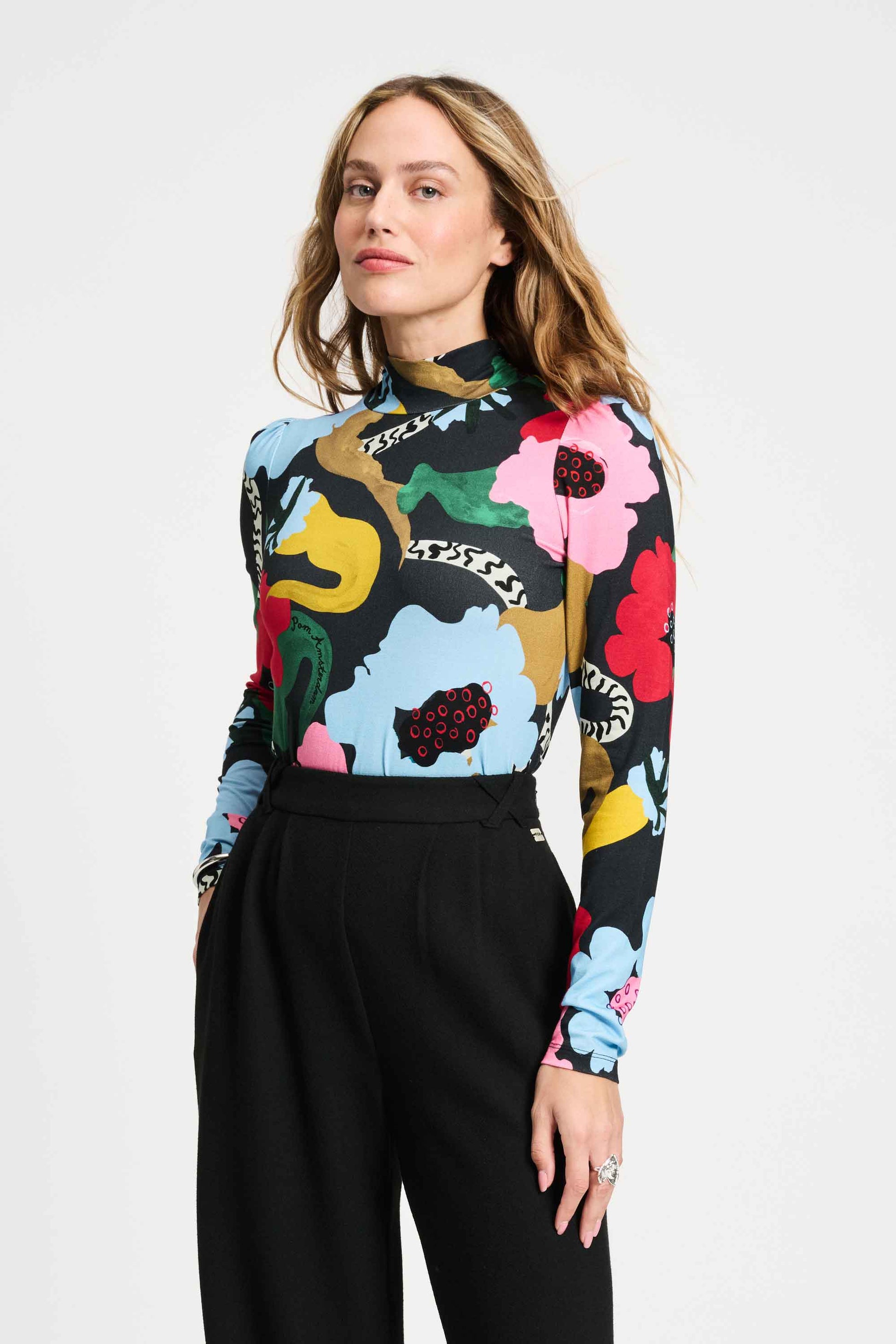 POM Amsterdam Turtlenecks Multi colour / 34 TURTLENECK - Autumn Garden