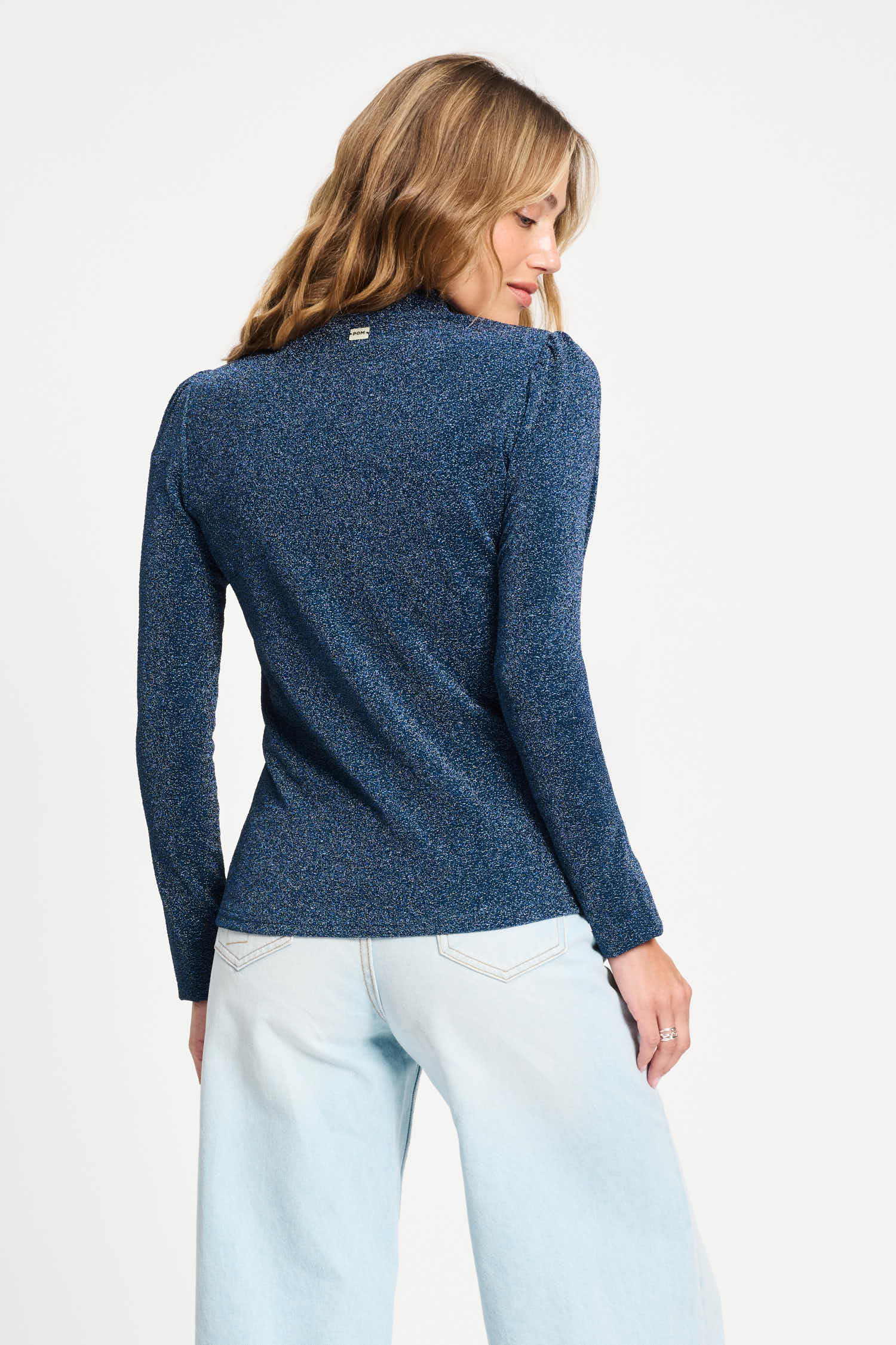 POM Amsterdam Turtlenecks TURTLENECK - Glitter Dawn Blue
