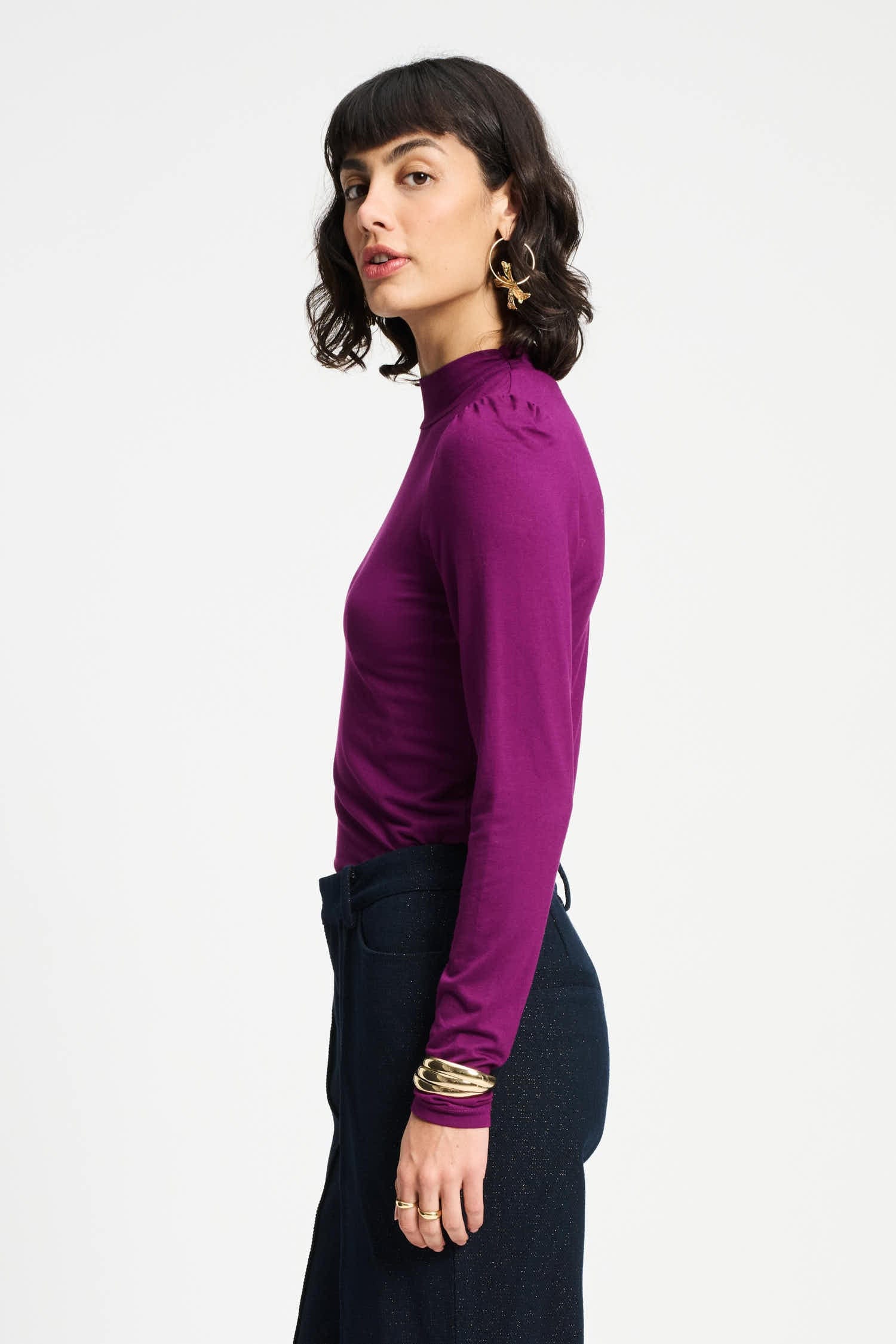 POM Amsterdam Turtlenecks TURTLENECK - Plum