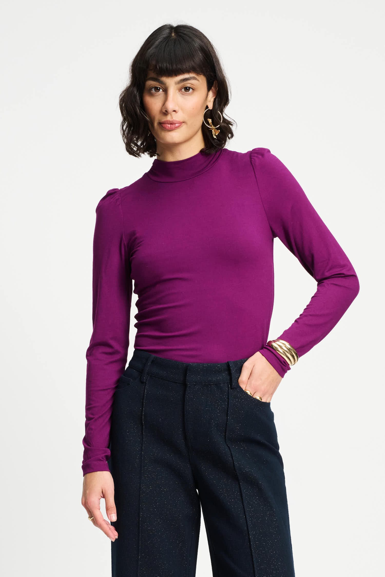 POM Amsterdam Turtlenecks TURTLENECK - Plum