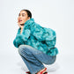 VESTE - Cleo Teal Green Animal