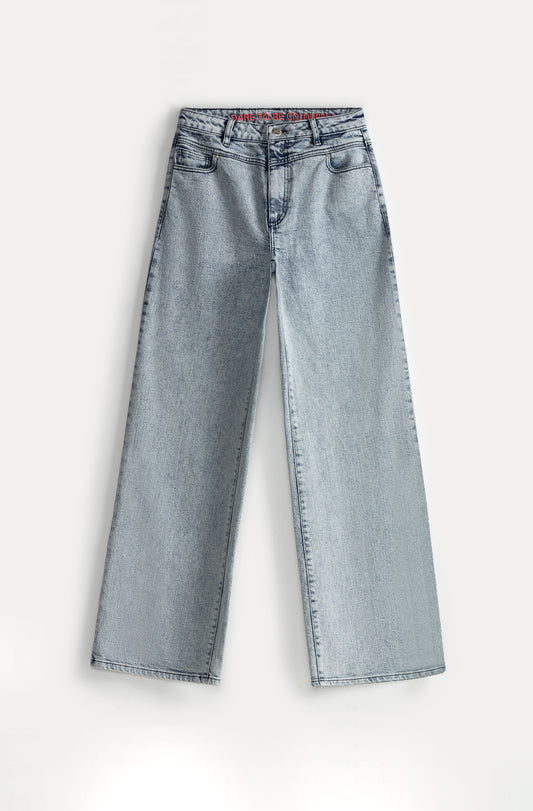 JEANS - Pantalon jambes larges Light Blue