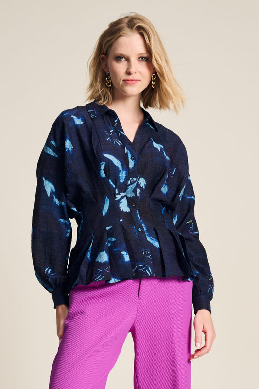 BLOUSE - Feathers and Florals