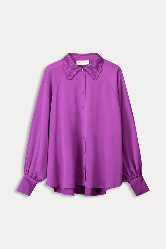 BLOUSE - Feathers Cactus Pink