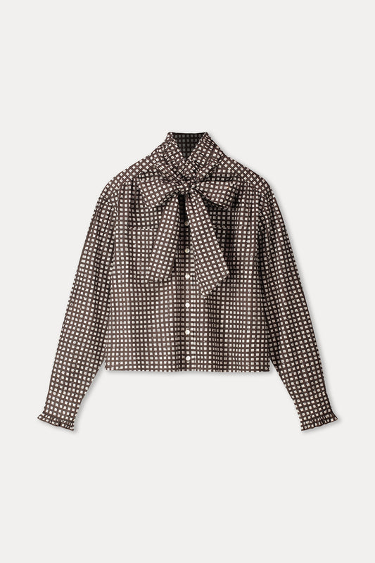 BLOUSE - Noa Check Brown