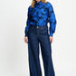BLOUSE - Jade Bloom Cobalt Blue