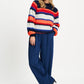 PULLOVER - Faye Striped Blue