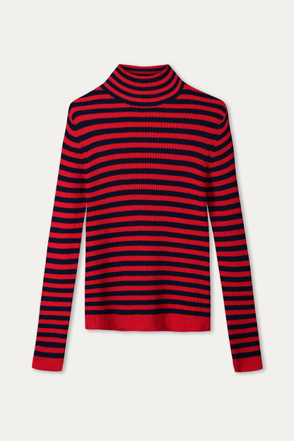 PULLOVER - Riley Striped Rouge Blue