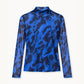 TURTLENECK - Romi Mesh Animal Eternal Blue