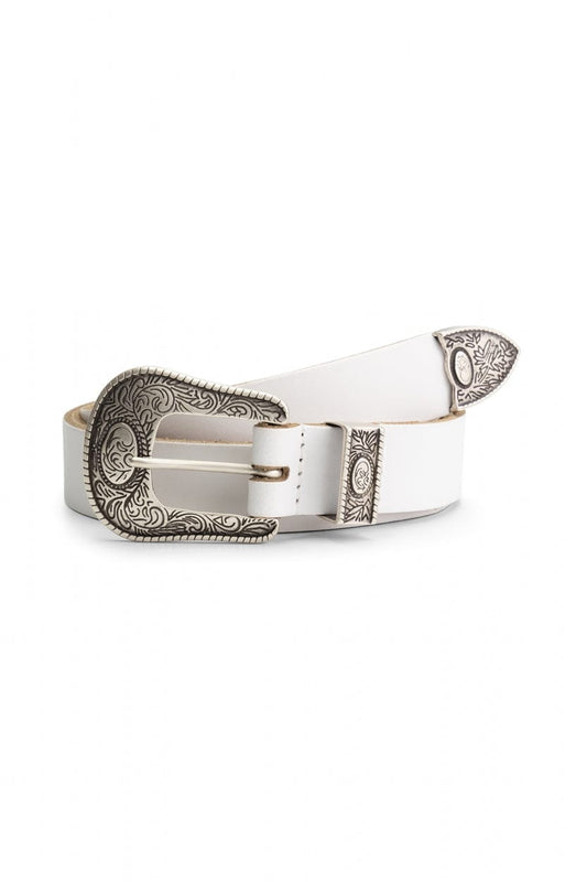 POM Amsterdam Belts CEINTURE - Billie Leather White