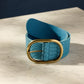 POM Amsterdam Belts CEINTURE - Olivia Suede Sky Blue