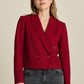 POM Amsterdam Blazers BLAZER - Burgundy Red Short