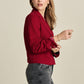 POM Amsterdam Blazers BLAZER - Burgundy Red Short