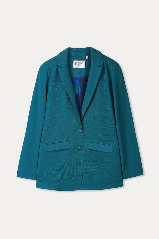 POM Amsterdam Blazers BLAZER - Chloé Teal Green