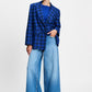 POM Amsterdam Blazers BLAZER - Laurie Check Blue