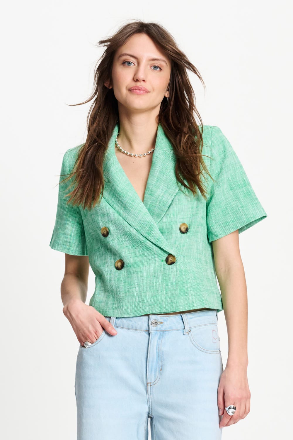 POM Amsterdam Blazers BLAZER - Palm Green