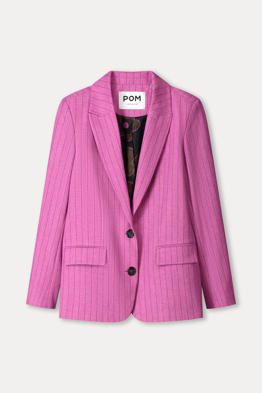 POM Amsterdam Blazers BLAZER - Rose Doux Striped