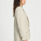 POM Amsterdam Blazers BLAZER - Striped Cream