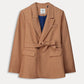 POM Amsterdam Blazers BLAZER - Striped Sugar Brown