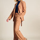 POM Amsterdam Blazers BLAZER - Striped Sugar Brown