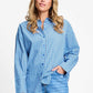 POM Amsterdam Blouses BLOUSE - Beau Check Sapphire Blue